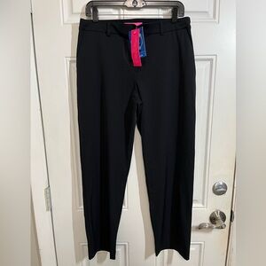 NWT Lilly Pulitzer Travel Trouser Pants Black Size 8 UPF 50+ Style 011691